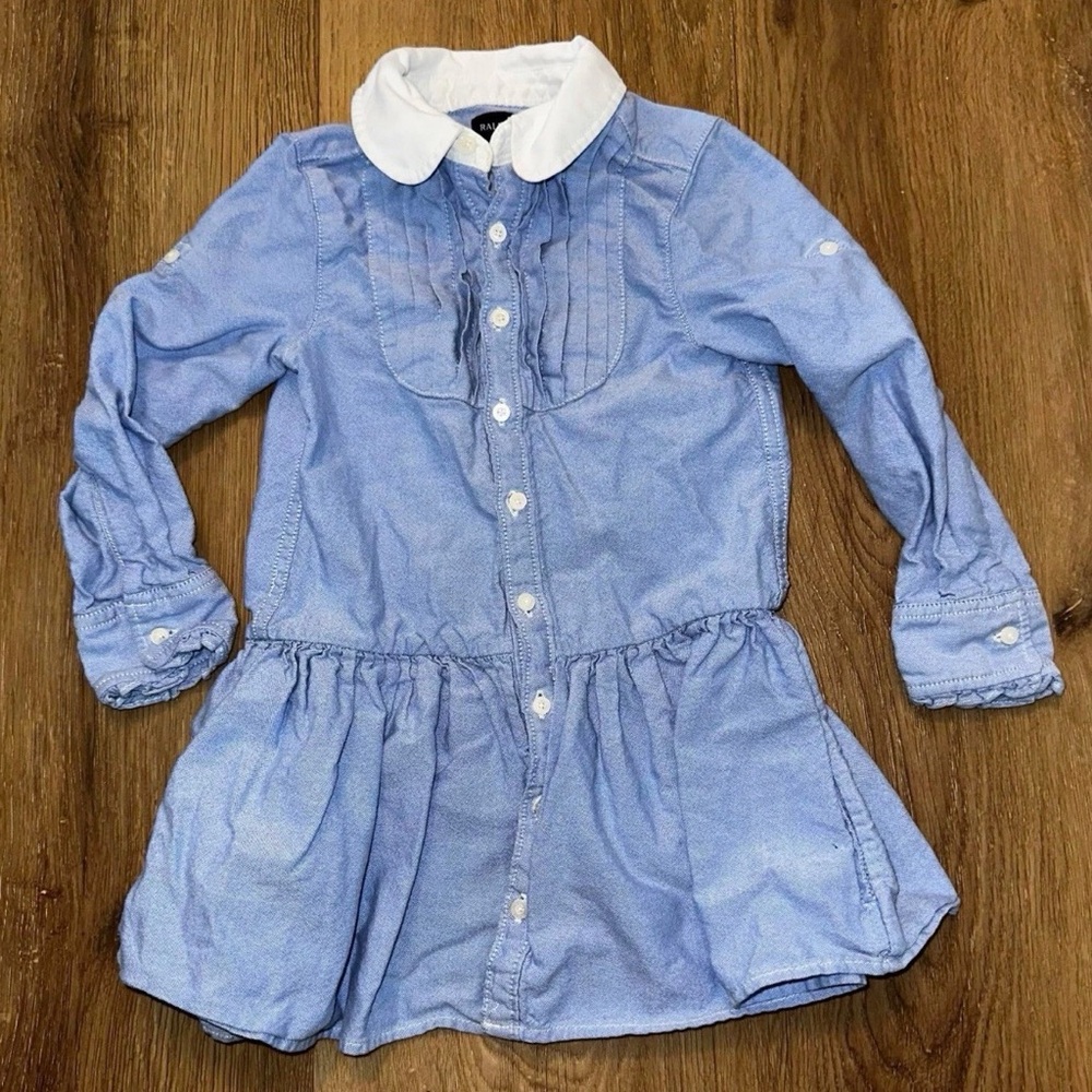 Ralph Lauren shirt dress has pockets size 3t